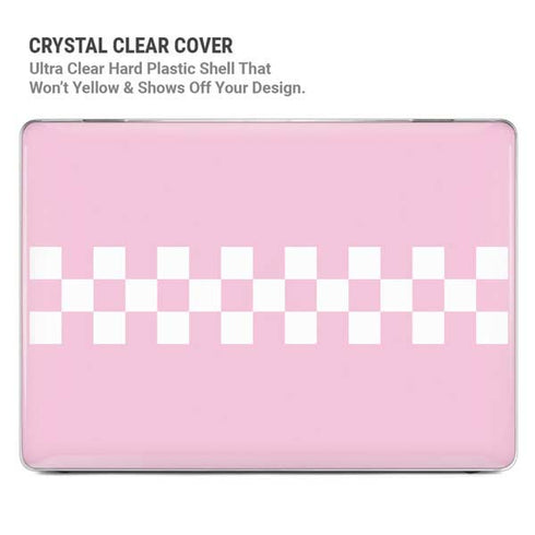 Pink Checkerboard MacBook Air 15in (2023-2025) Case plus Skin